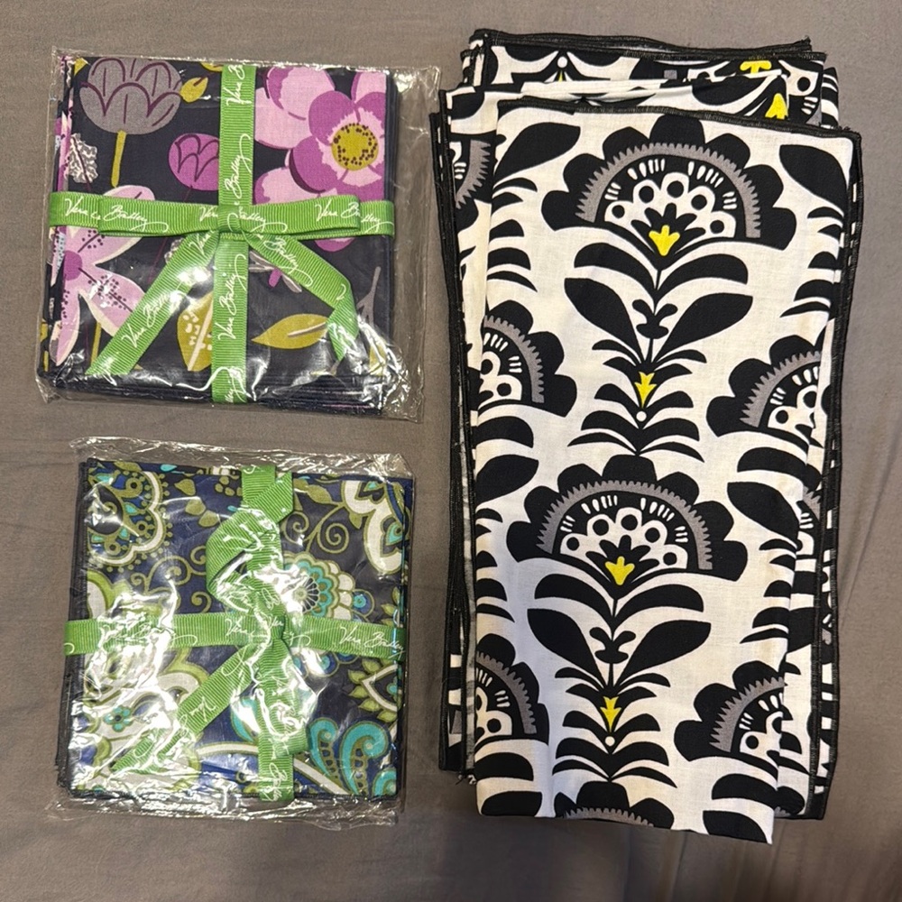 Vera Bradley Cocktail Napkins 16 total NEW never used
